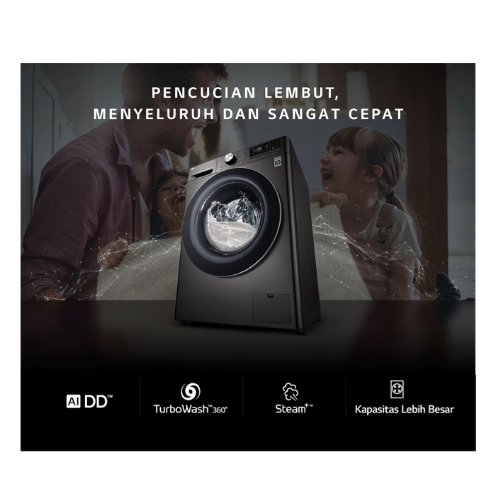 LG Mesin Cuci Front Loading 10.5 kg - FV1450H1B